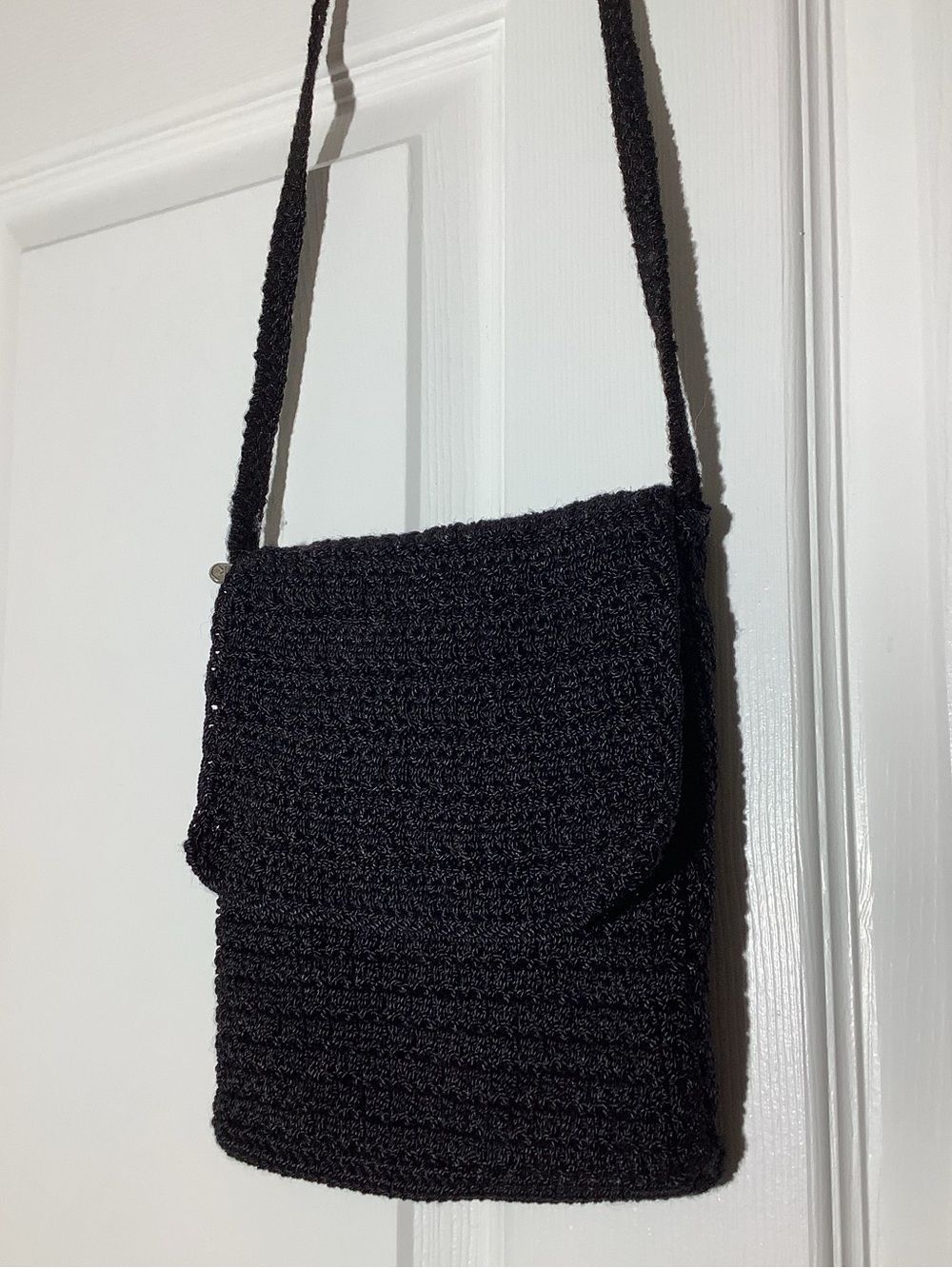 Black Crochet Crossbody Bag - The Sak
